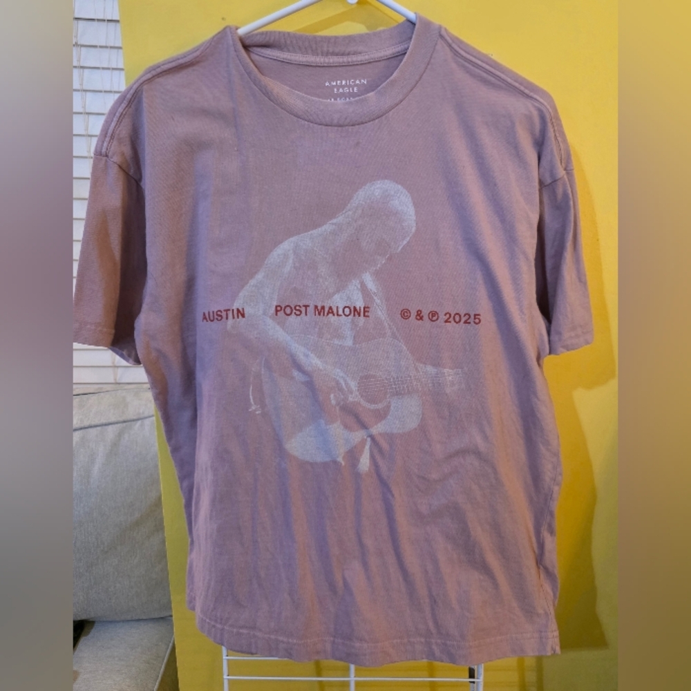American Eagle Boxy Fit Tee in Light Brown